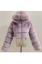 Artificial Puffer Furry Jacket