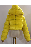 Artificial Puffer Furry Jacket