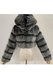 Artificial Puffer Furry Jacket