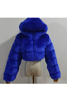 Artificial Puffer Furry Jacket