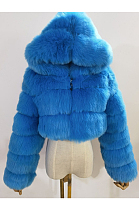 Artificial Puffer Furry Jacket