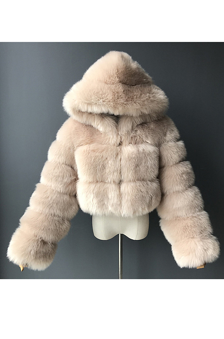 Artificial Puffer Furry Jacket
