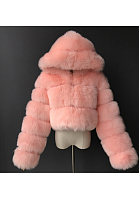 Artificial Puffer Furry Jacket