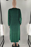 Red Autumn Winter Velvet Sexy Condole Belt Skirts Sets BLE2521-2