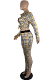 Plaid Shirt & Pants Set