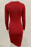 Neon Green Women's Long Sleeve Hollow Out Club Pullover Mid Waist Mini Dress YBN9042-3