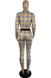 Plaid Shirt & Pants Set