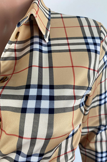 Plaid Shirt & Pants Set