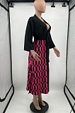 Cyan Fahsion Casual Lattice Pattern Cardigan Cloak OEP6313-1