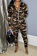 Camo Autumn Winter Fashion Hoodie Zipper Sport Pants Sets BYQ3117
