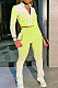 White Green Gradient Casual Stand Collar Side Stripe Spliced Long Sleeve Pants Sets SN390205-3