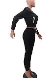 Pink Casual Preppy Velvet Long Sleeve Single-Breasted Jacket Jogger Pants Baseballs Suit TK6206-7