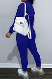 Pink Casual Preppy Velvet Long Sleeve Single-Breasted Jacket Jogger Pants Baseballs Suit TK6206-7