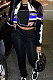SUPER WHOLESALE|Blue Black Simple New Design Printed Long Sleeve  Jakcet LSZ9060-2