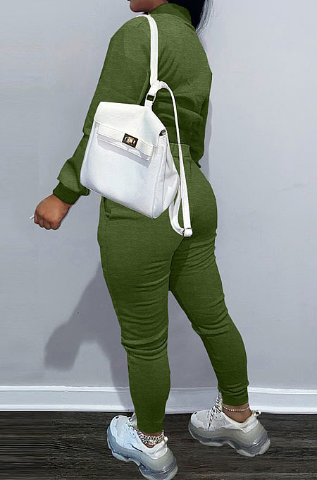 Black Casual Preppy Velvet Long Sleeve Single-Breasted Jacket Jogger Pants Baseballs Suit TK6206-2