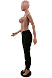 Apricot  Sport Pure Color Dew Waist Casual Pants NYZ6035-2
