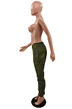 Apricot  Sport Pure Color Dew Waist Casual Pants NYZ6035-2