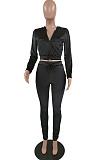 Pink Sport Casual Velvet Long Sleeve Hoodie Pencil Pants Plain Suit NYZ6036-1