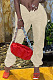 Apricot  Sport Pure Color Dew Waist Casual Pants NYZ6035-2