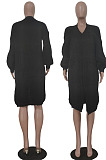 Orange Fashion New Pure Color Sweater Cardigan Long Coat TRS1185-2