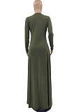 Black Wome's Solid Color Casual Irregular Bodycon Pants Sets JR3662-1