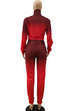 Red Euramerican Fleece Gradient Pants Sets JR3585-3
