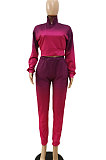 Red Euramerican Fleece Gradient Pants Sets JR3585-3
