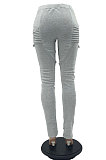 Green Women's Add Velvet Fleece Fabrics Casual Drawsting Pants JR3661-2