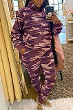 Camouflage Prined Wholesale Women's Long Sleeve Hoodie Pencil Pants Casual Suit YM222-1