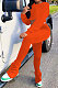 Orange Euramerican Casual Dew Waist Spit Bodycon Pants Sets ED8544-1