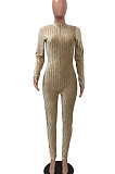 Black Euramerican Women's Sexy Both Sides Wear Zipper High Waist Velvet Bodycon Jumpsuits FMM1168-1