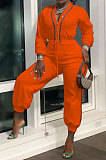 Black Women's Fashion Casual Pure Color Pocket Buttons Drawsting Collect waist Bodycon Jumpsuits MR2130-1