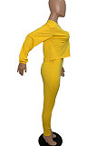 Pink Casual Solid Long Sleeve Plus Size Women Sporty Pants Sets LML128-3