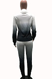 Red Women's Positioning Printing Stand Collar Pants Sets YSH86275-2