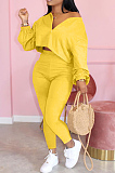 Pink Casual Solid Long Sleeve Plus Size Women Sporty Pants Sets LML128-3
