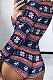 Colorful Tight Euramerican Christmas Leisure Wear Romper Shorts HAM1594