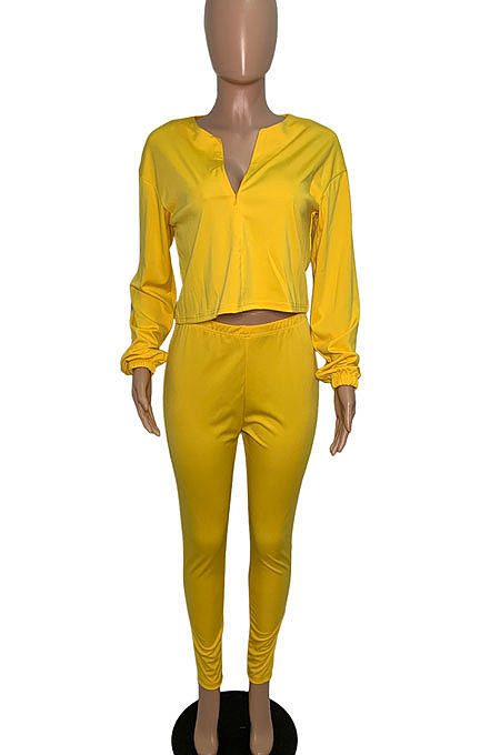 Purple Casual Solid Long Sleeve Plus Size Women Sporty Pants Sets LML128-10