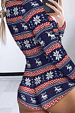 Colorful Tight Euramerican Christmas Leisure Wear Romper Shorts HAM1594