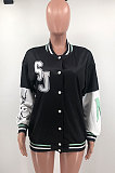 Red Women's Euramerican Fashion Casual Cardigan Long Sleeve Printing Outerwear HYM86818-2
