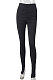 Black Euramerican Women's Tight Hip Ruffle Joker Leggings Long Pants HJJ20120-2