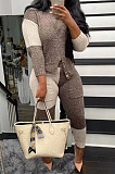 Euramerican Women's Matching Color Long Sleeve Tops Skinny Pants Sweater Suit TRS1189