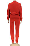 Women's Solid Color Thick Long Sleeve Loose Pants Sets AL196