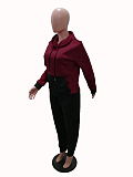 Euramerican Woemn Hoodie Spliced Sport Pants Sets YSH86284