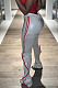 New Slim Fitting Webbing Spliced Ruffle Leather Casual Pants BN9312