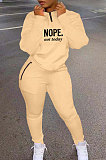 Fashion Sexy Printing Pullover Zipper Casual Pants Sets NYF8097