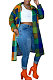 Women Fashion Plaid Winter Single-Breasted Turn-Down Collar Long Outerwear HM5528
