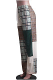 New Casual Design Printed Mid Waist Wide Leg Pants SY8846