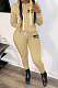 Casual Simple Women Letter Printed Long Sleeve Zipper Hoodie Jogger Pants Suit TK6211