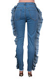 Fashion Sexy Hole Tassle Casual Jeans Pants MD462