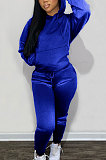 Euramerican Pullover Hoodie Pleuche Sport Pants Sets Q8006